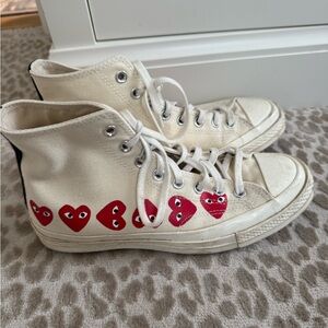 Converse White and Red Sneakers